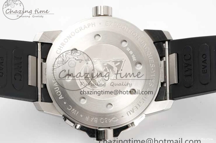 MIROTIME 0805 Aquatimer SS IW3290 RSF 1:1 Best Edition Blue Dial on Black Rubber Strap A Fashionable 7074